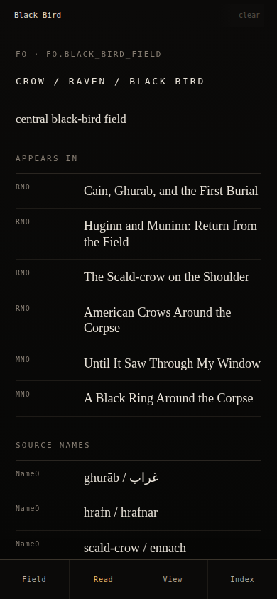 The Black Bird mobile Read chamber