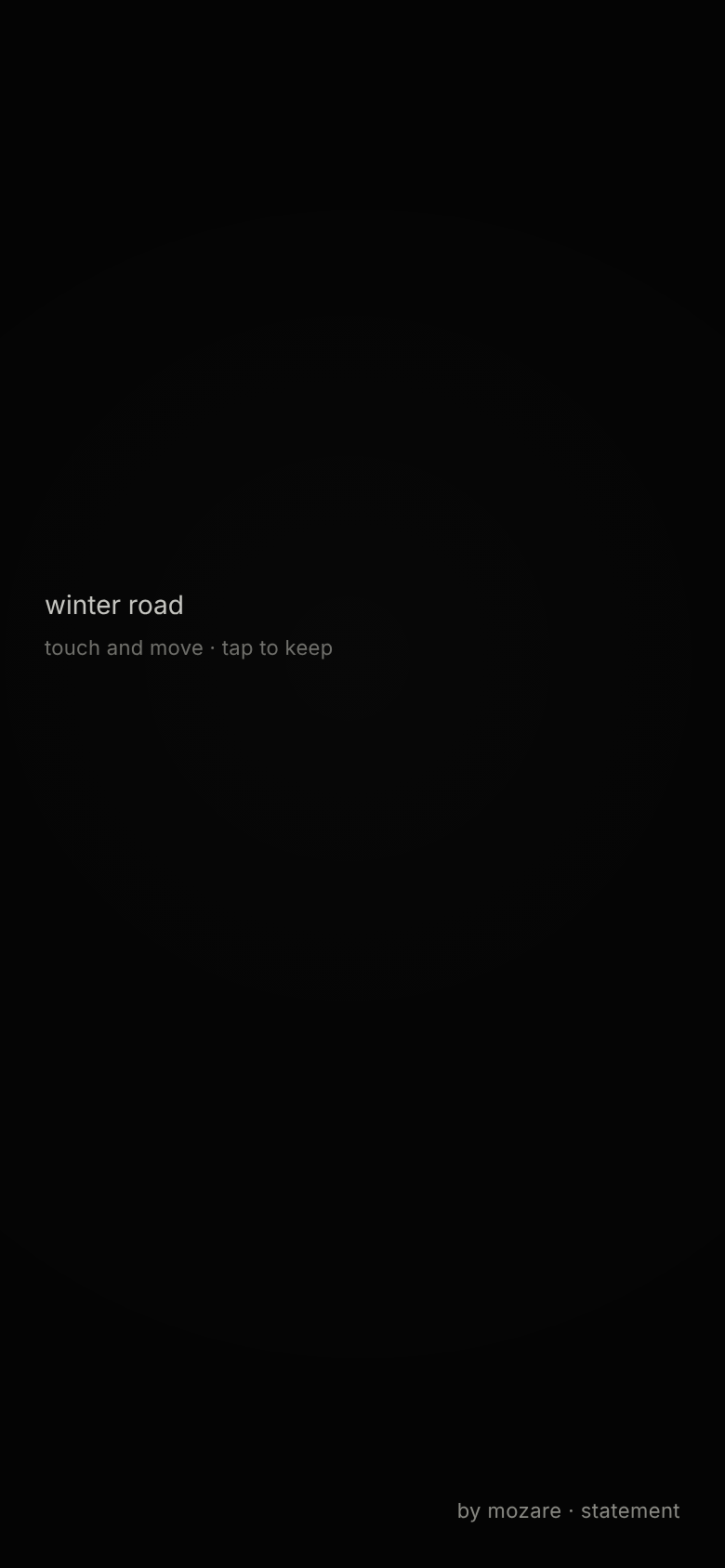 Winter Road mobile entry